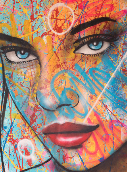 graffiti painting close up