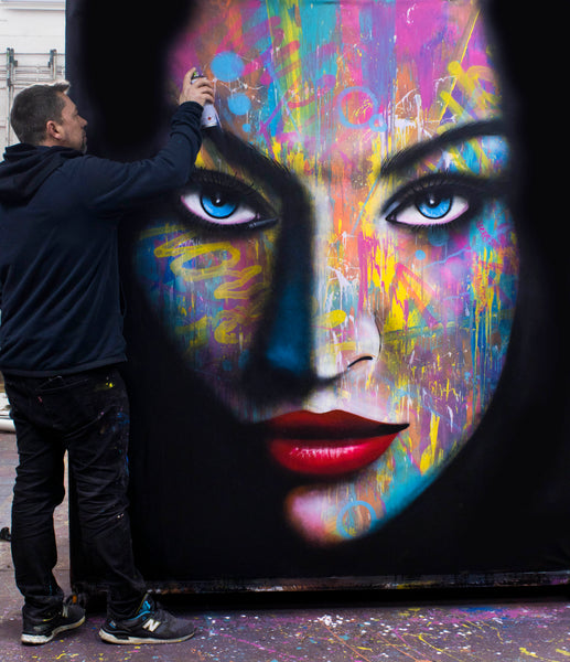 Large size street art painting by Nomen