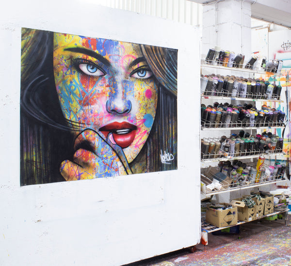 Graffiti painting, by Nomen, Graffiti / Street artist pioneer from Lisbon Portugal. Nomen store the perfect place to find Street art canvas, graffiti inspired goods. Buy original urban art paintings direct from the artists store