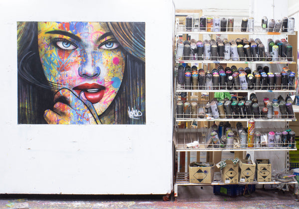 Graffiti painting, by Nomen, Graffiti / Street artist pioneer from Lisbon Portugal. Nomen store the perfect place to find Street art canvas, graffiti inspired goods. Buy original urban art paintings direct from the artists store